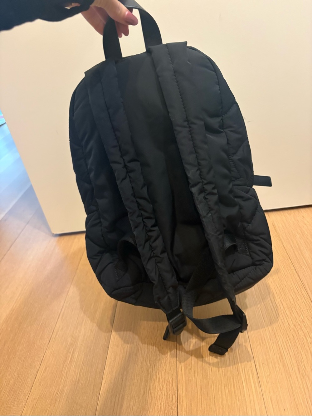 Marc Jacobs Black Quilted Mini Backpack with Gold Plaque - Picture 4 of 4